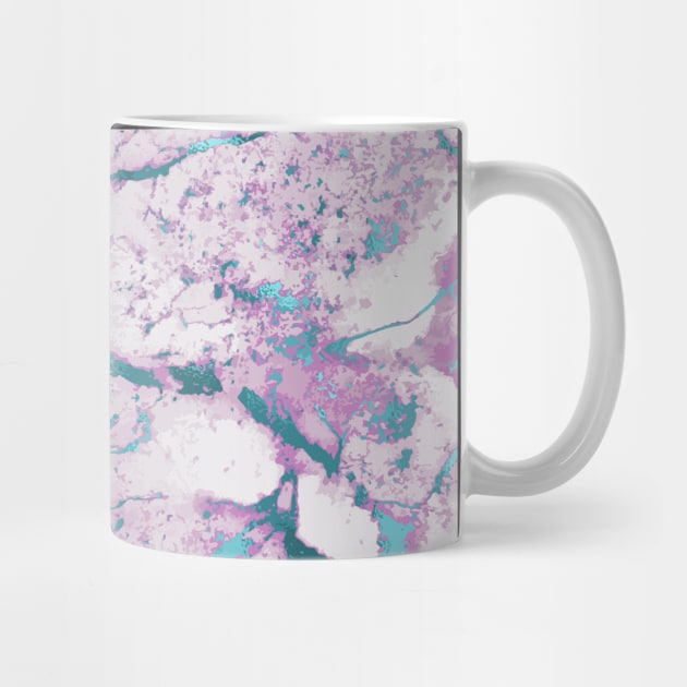 Marble Pattern Aesthetic Purple Blue Teal by jodotodesign